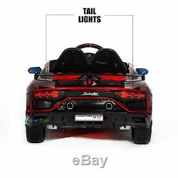 Electric Car Lamborghini 12V Ride On Toy For Kid Remote Control MP3 Lights Red