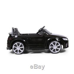 Electric Kids Ride On Car Audi TT License 12V Rechargeable With MP3/Remote Black