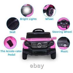 Electric Kids Ride On Car Toys Rechargeable With MP3 Light Remote Control Pink