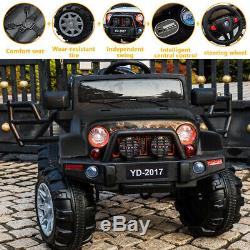 Electric Kids Ride on Car Remote Control 12V 3Speed Jeep Christmas Gift Toy