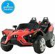 Electric Kids Ride On Toys 12v Battery Racing Car Withrc Light Truck Music Red