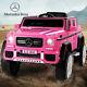 Electric Mercedes-benz 12v Kid Battery Ride On Car Toy Mp3usb Remotecontrol Pink