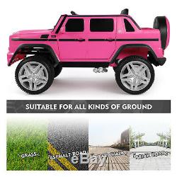 Electric Mercedes-Benz 12V Kid Battery Ride On Car Toy MP3USB RemoteControl Pink