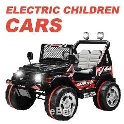 Electric Powered 12V Kids Ride on Toy Off Road Racing Car withRemote Control Black