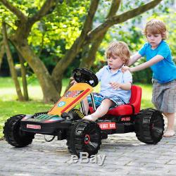 Electric Powered Go Kart Kids Ride On Car 4 Wheel Racer Buggy Toy Outdoor Red