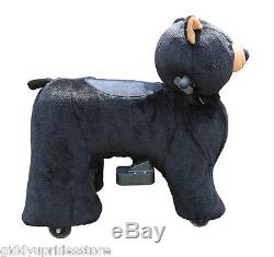 Electric Rechargeable Ride-on Animal Rides MINI BLACK BEAR by Giddy Up Rides