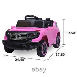 Electric Toy Girl Kids Ride On Car Truck Light with Remote Control 3 Speed Pink