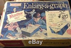 Emenee Enlarg-A-Graph MONSTER Set Universal Monsters Unused MIB Rare Holy Grail