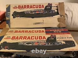 Entire Fleet Vintage 1962 Remco Barracuda Submarines, Parts And Boxes See Desc