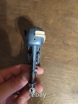Evinrude Big Twin Electric Toy Boat Motor Vintage Old as-is