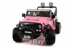 Explorer 12V Kids Ride-On Car Truck with R/C Parental Remote Pink