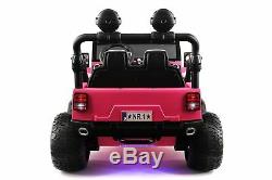 Explorer 12V Kids Ride-On Car Truck with R/C Parental Remote Pink