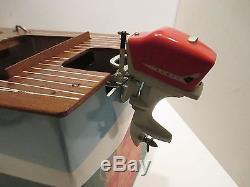 FLEETLINE DOLPHIN VAGABOND WITH SCOTT ATWATER OUTBOARD MOTOR IN BOX EXCELLENT