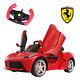 Ferrari 12v Double Engine Kids Ride On Car Electric Power Remote Control Red