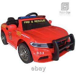 Fire Dept. Chief Officer Electric Ride On Car for Kids with 2.4G Remote Control