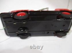 Fire Truck Battery Op Has Flashing Light-operating Ladder-mib Tested Works