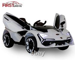 First Drive Lambo Concept White 12v Kids Ride-On Car