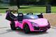 First Drive Lykan Style Pink 12v Kids Cars 12v Dual Motor Ride On Toy Car