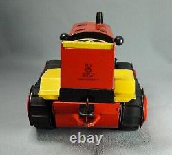 First Model MSB 603 DDR German Tractor Caterpillar Bulldozer Tin Toy Battery