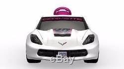 Fisher-Price Power Wheels Girls' Corvette 6V Battery-Powered Ride-On