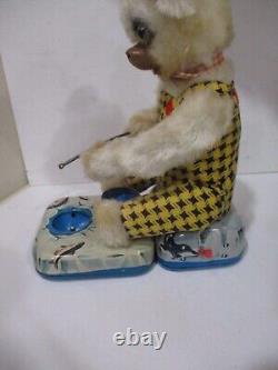 Fishing Polar Bear With Box -battery Operated- Made N Japan- Tested Works