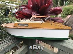 Fleet Line K & O Model Scale Marlin Boat + RARE Oliver Olympus 35HP Toy Motor