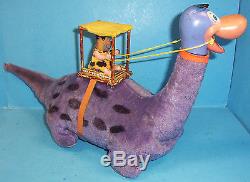 Flintstones Dino The Dinosaur With Fred Riding Battery Operated Toy Marx 1962
