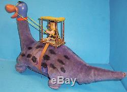 Flintstones Dino The Dinosaur With Fred Riding Battery Operated Toy Marx 1962