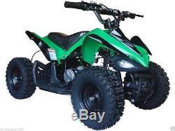 Four Wheeler For Kids ATV Green Mini Quad Dirt Bike Ride On Electric Battery 24V