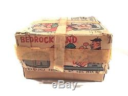 Fred Flintstone Bedrock Band Tin Battery Operated Vintage Alps Japan 1962 WORKS