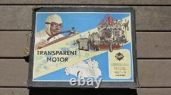 GESCHA 30s 40S GERMANY BATTERY OPERATED TIN TOY TRANSPARENT MOTOR Engine