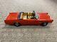 + Germany Spiel-nutz Red Cadillac De Ville Convertible Battery Operated Car