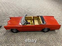 + Germany Spiel-Nutz Red Cadillac De Ville Convertible Battery Operated Car