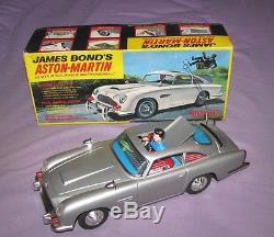Gilbert 1965 Original Goldfinger Thunderball James Bond Aston Martin Car withBox