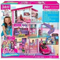 Girls Dollhouse Barbie Dreamhouse Playset With Accessories Toy Furniture New