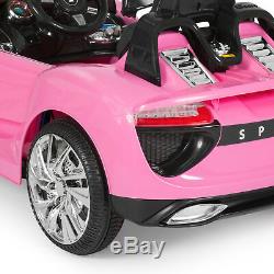Girls Ride On Car 12V Kids MP3 Electric Battery Power Wheels Remote Control Pink