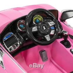 Girls Ride On Car 12V Kids MP3 Electric Battery Power Wheels Remote Control Pink