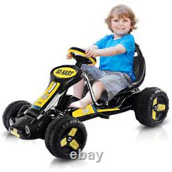 Go Kart Kids Ride On Car Pedal Powered Car 4 Wheel Racer Toy Stealth Outdoor New