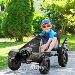 Go Kart Pedal Powered Kids Ride on Car 4 Wheel Racer Toy with Clutch & Hand Brake