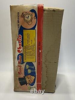 Good Time Charlie Vintage Battery Operated Doll ILLFELDER Cigar Top Hat Dust Bin