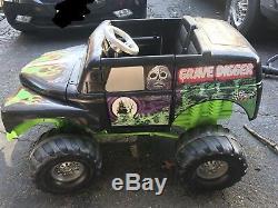 Grave Digger Power Wheels 12 Volt New Battery Upgraded Gears