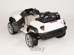 HENES BROON T870 Kids Ride On Jeep 24V Battery Power Wheels Remote Control White