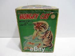 Hungry Cat Mint In Box Battery Operated Works Good Line Mar Japan