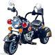 Harley Style Fun Battery Operated Kids Motorcycle Ride On Bike Three Wheel Toy