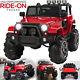 Heavy Duty 12v Jeep Ride On Car Truck Power Wheels With Remote Control Kids Gift