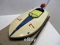 Hight Speed Boat With Outboard Motor In Original Box Excellent Con Sakai Japan