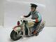 Highway Patrol Motorcycle & Rider Battery Operated Vg Condition Works Great