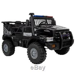 Huffy 2-Seater 12V Battery-Powered Electric Police Car SWAT Truck Ride-On Toy