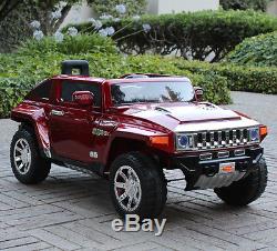 Hummer HX 12V Electric Power Ride On Kids Toy Car Truck with Parent Remote Red