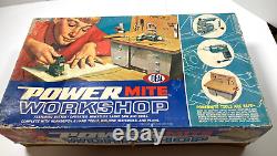 IDEAL POWER MITE BATTERY OPERATED WORKSHOP with Tools in Original Box
